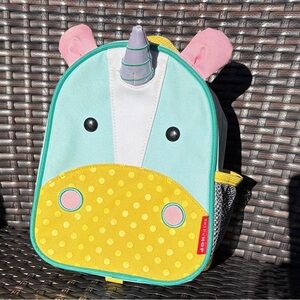 Skip Hop Unicorn Backpack - Light Blue, Yellow, Pink